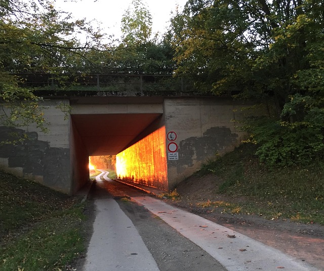 Free Tunnel Sun photo and picture