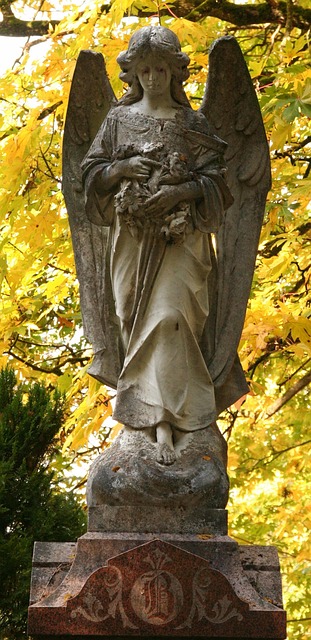 Free Fall Leaves Cemetery photo and picture