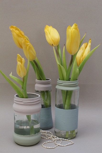 Free Tulips Vase photo and picture