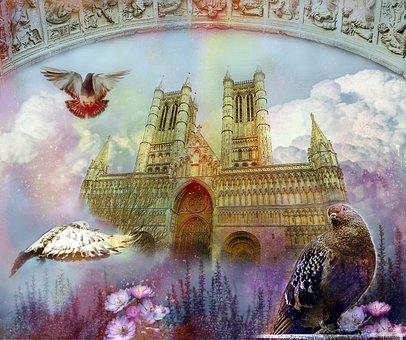 Wolken, Lincoln, England, Kathedrale