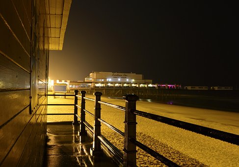 ท่าเรือ, ชายหาด, กลางคืน, ความสนุก