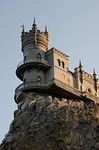 swallow's nest, crimea, rock