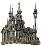 castle, fairy castle, concrete parts