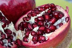 fruit, pomegranate, red