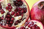fruit, pomegranate, red