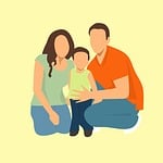 family, happy, portrait