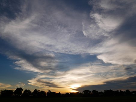 Himmel, Sonnig, Sonnenuntergang, Natur