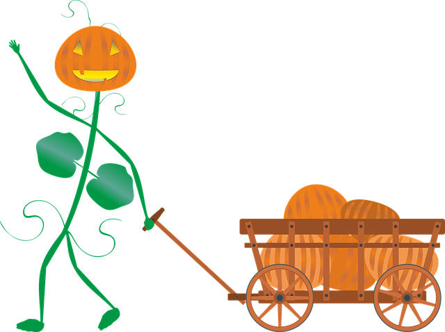 Free halloween all saints pumpkin illustration