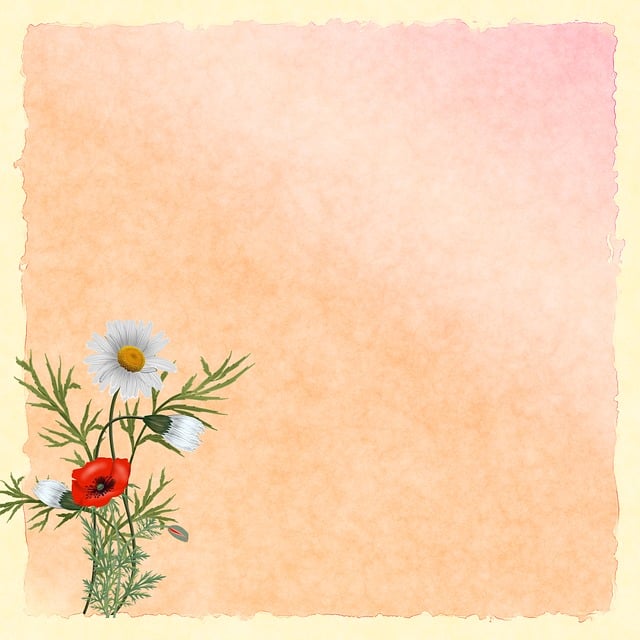 Download free HD stock image of Paper Background Free paper background flowers illustration