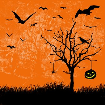 Halloween, Dekoration, Fledermäuse