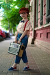 boy, radio, retro