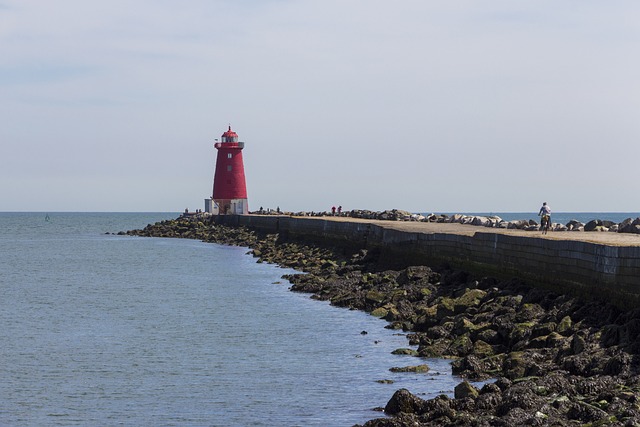 Leuchtturm, Meer, Dublin, Wasser, Himmel