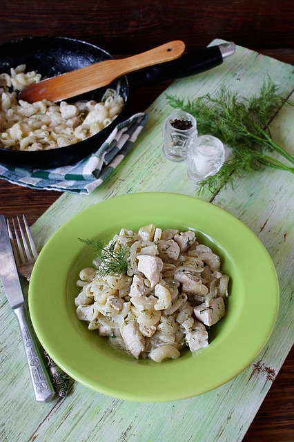 Free Chicken With Pasta Chicken In Cream photo and picture