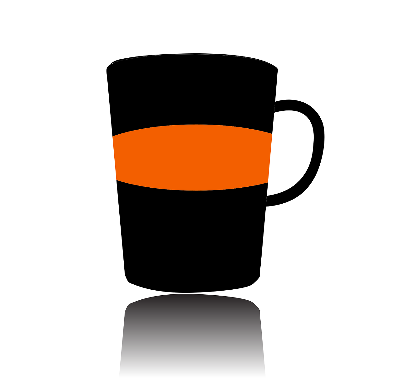 Orange Silhouette Cup - Free vector graphic on Pixabay