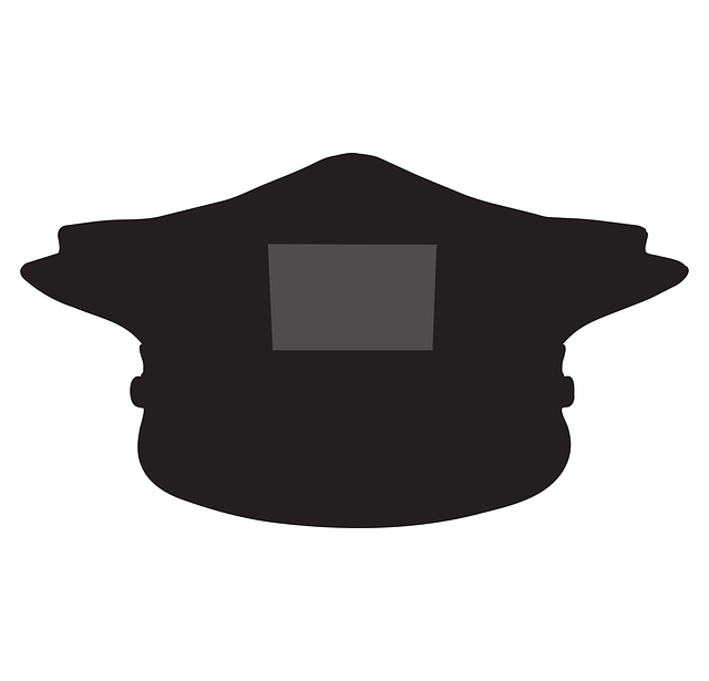 Free police hat silhouette vector