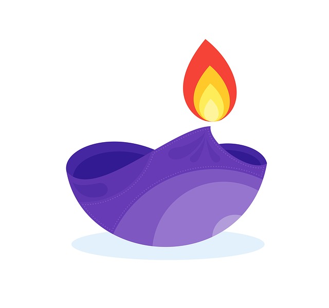 Free diwali lamp icon illustration