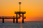 sunrise over the bridge, sunrise, bridge