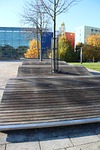 park, architecture, autumn