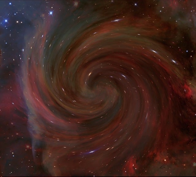 Free fractal template spiral illustration