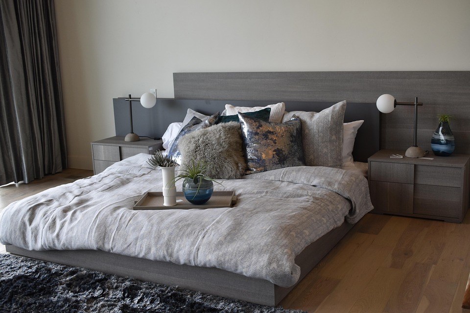 Säng inredning och design sovrum · free photo on pixabay