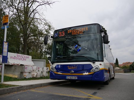 Transports, Chauffeur, Bus, Toulouse