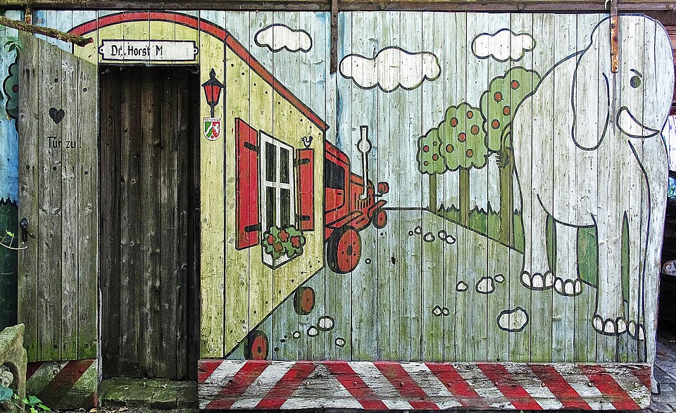 Wooden Gate Garage Door Painted Free photo on Pixabay Pixabay