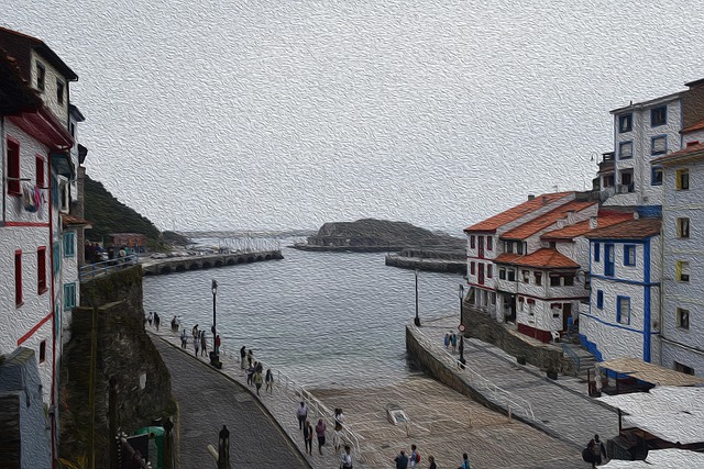 Free Cudillero Port photo and picture