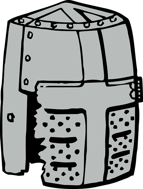 Free helmet medieval military vector