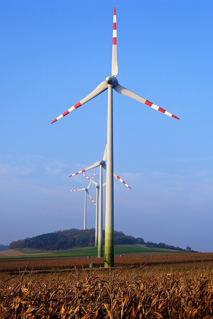 Free Blue Sky Windmill photo and picture