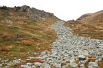 avalanche collapse, rocks, fall