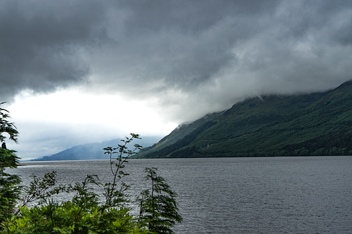 Loch Ness, Schottland, Himmel, Licht