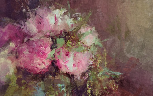 Free flowers roses sketchy painting illustration