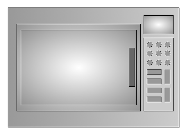 Free microwave kitchen to cook illustration