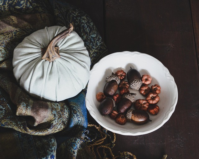 Free Fabric Pumpkin From Above photo and picture