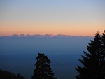 alpine, alpine panorama, alpenglühen