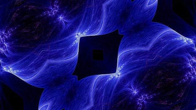 Free black hole kaleidoscope art pattern illustration