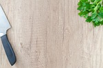 knife, food, wood