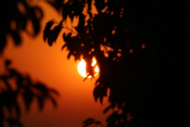 Zonsondergang, Schaduw, Lucht, Natuur
