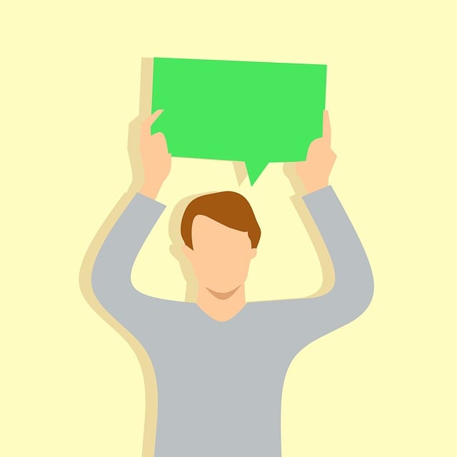 Free speech bubble social networking community illustration