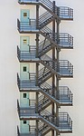 fire escape, emergency exits, fire protection
