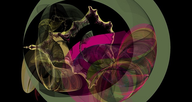Free fractal gradation colorful illustration