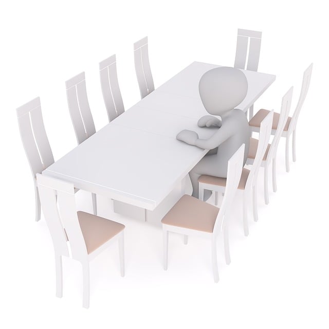 Free table dining table chairs illustration