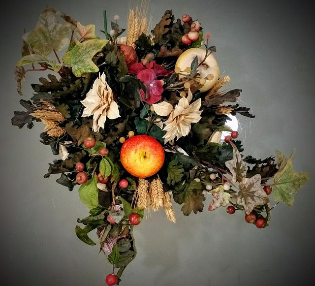 Natur, Død, Blomster, Frugt, Farvet