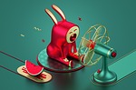 cartoon, character, childlike
