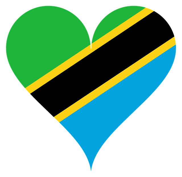 Free heart love tanzania illustration