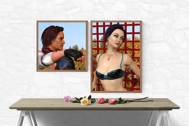 Free table picture frame wall illustration