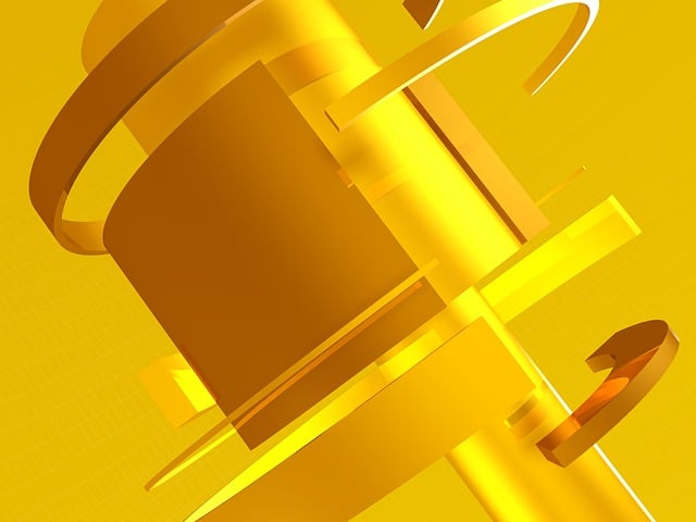 Free gold mechanism spinning illustration
