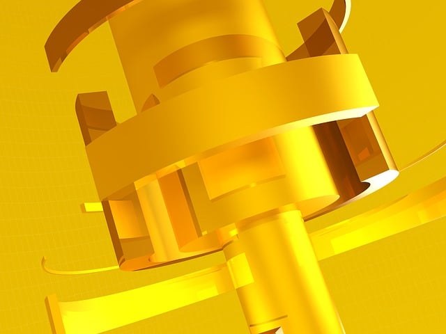 Free gold mechanism spinning illustration