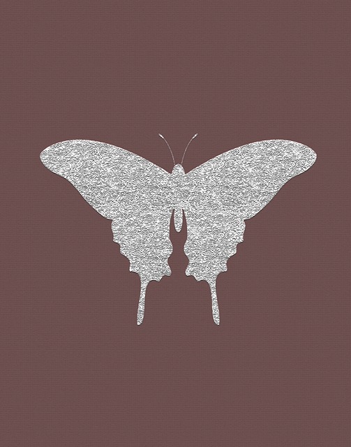 Silber Schmetterling, Mauve, Insekt