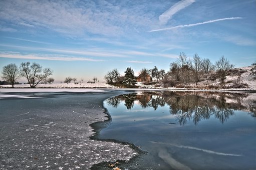 Période De L'Année, Hiver, Paysage Période De L'Année, Hiver, Paysage, Lac